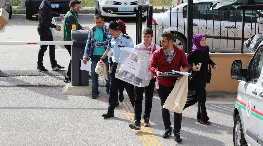 Edirne Adliyesinde Sıkı Oy G&uuml;venliği