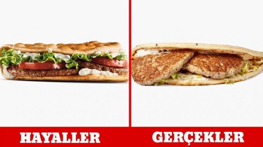 En Sevdiğimiz Yiyeceklerin Hayaller ve Ger&ccedil;eklerdeki İki Farklı Hali