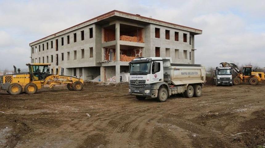 Bafra İşletme Fakültesi İnşaatında Çalışmalar Hızla Devam Ediyor