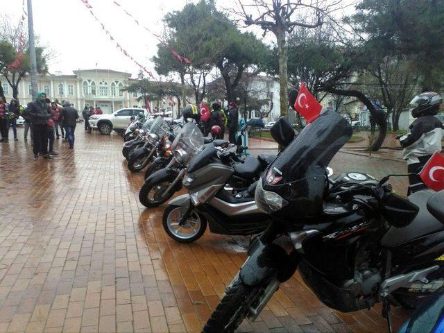 Motorculardan Zeytin Dalı Harekatı’na Destek Sürüşü