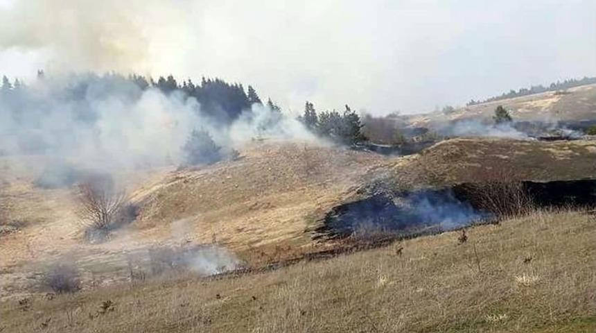 Erfelek&rsquo;te Anız Yangını