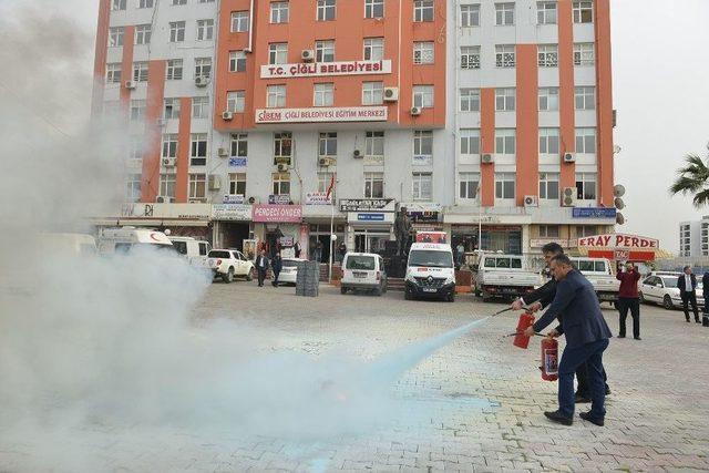 Çiğli’de Yangın Tatbikatı