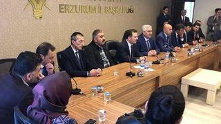 Altınok Erzurum’da, Ak Parti İl Başkanlığını Ziyaret Etti
