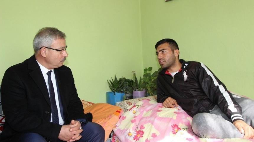 Başkan Yaralı&rsquo;dan Afrin Gazisine &lsquo;ge&ccedil;miş Olsun&rsquo; Ziyareti