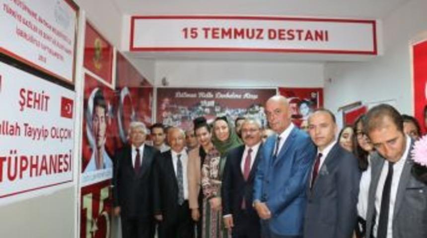 Batman&rsquo;da Şehit Abdullah Tayyip Ol&ccedil;ok K&uuml;t&uuml;phanesi A&ccedil;ıldı