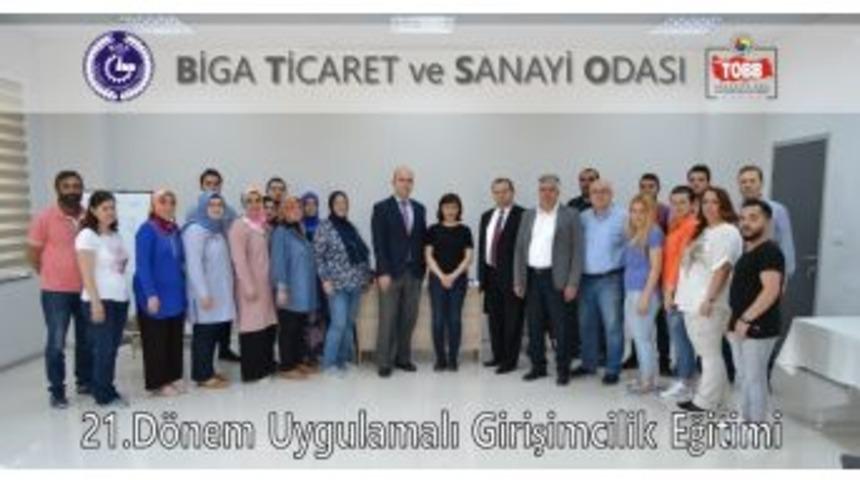 Biga Tso&rsquo;da 21. D&ouml;nem Girişimcilik Eğitimi Sona Erdi