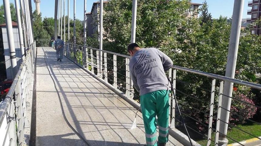 &Uuml;st Ge&ccedil;itlerde Temizlik &Ccedil;alışması Yapıldı