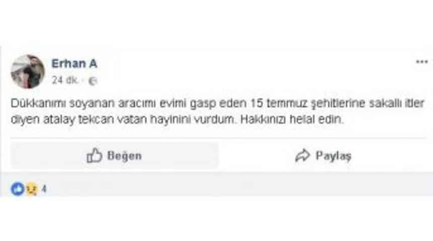 Önce Vurdu Sonra Sosyal Medyadan Duyurdu