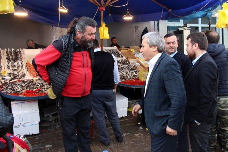 Başkan Şahin’den Pazar Esnafına Ziyaret G5