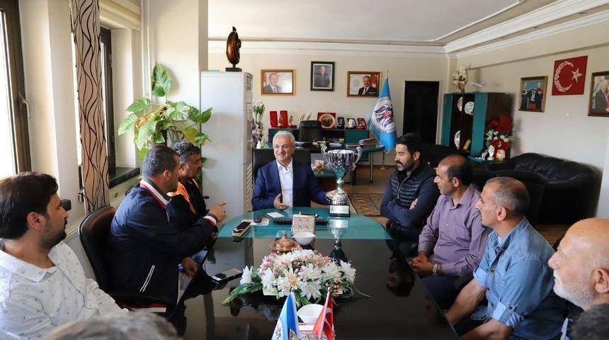 Veteranlardan Başkan Başsoy&rsquo;a Ziyaret