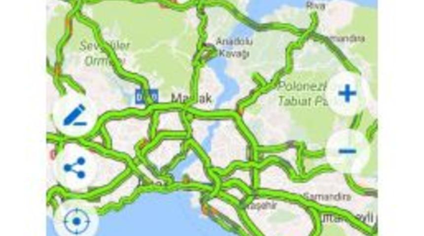 İstanbul Trafiğinde 1 Mayıs Rahatlığı