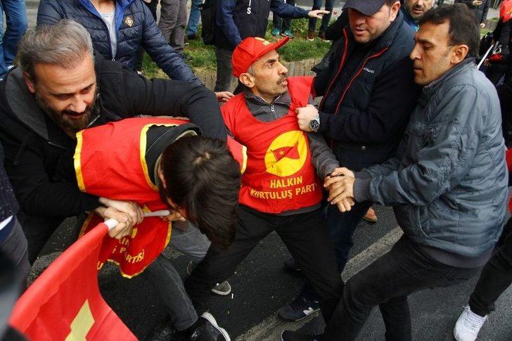 Beşiktaş’ta Polis, Taksim’e Yürümek İsteyen Göstericilere Müdahale Etti G3