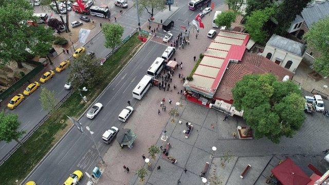 Beşiktaş Meydanı Havadan Görüntülendi