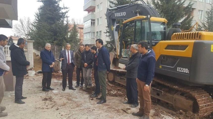 Başkan &Ouml;zdemir&rsquo;den Yağmur Suyu &Ccedil;alışmalarında İnceleme