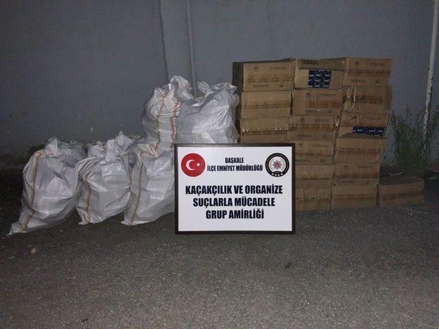 Van’ın Başkale İlçesinde 15 Bin Paket Kaçak Sigara Ele Geçirildi