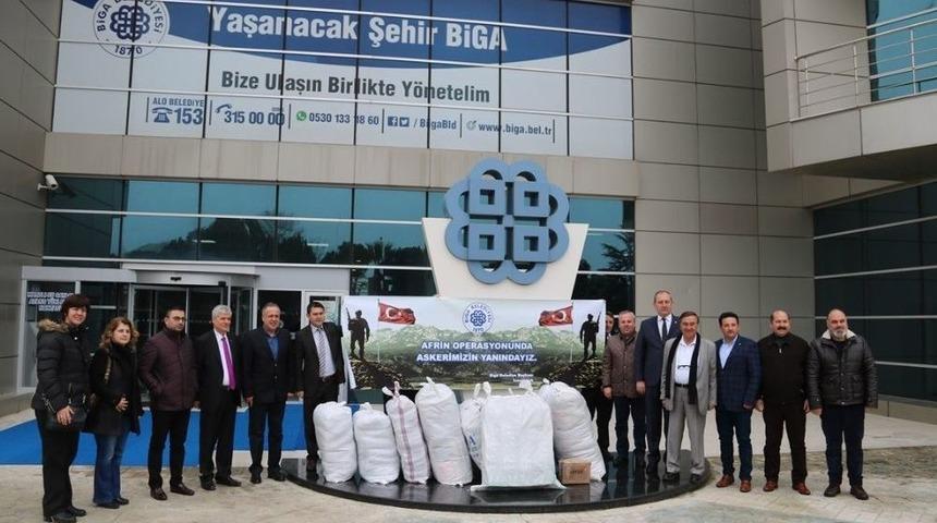 &rsquo;zeytin Dalı Harekatı&rsquo;na Biga&rsquo;dan Destek