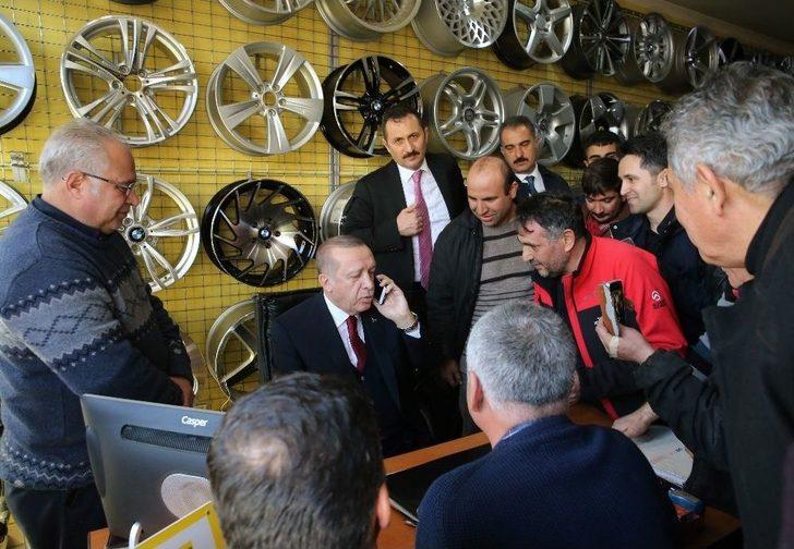 Cumhurbaşkanı Erdoğan’dan Esnafa Çat Kapı Ziyaret G3