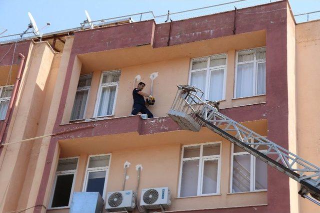 4.kattan Düşmek Üzere Olan Kedi Son Anda Yakalandı