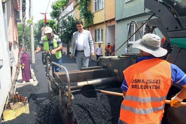 Osmangazi’de Asfalt Çalışmaları Hız Kesmiyor