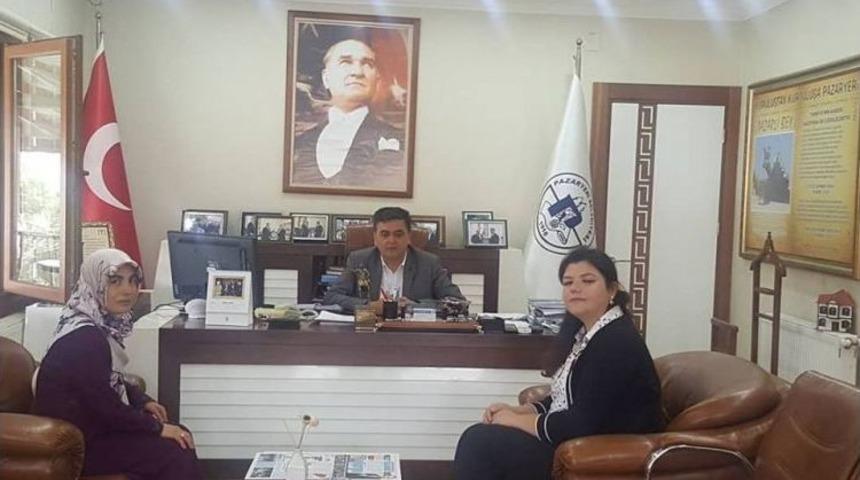 Başkan Yal&ccedil;ın, Kyk M&uuml;diresi D&uuml;ven İle Bir Araya Geldi