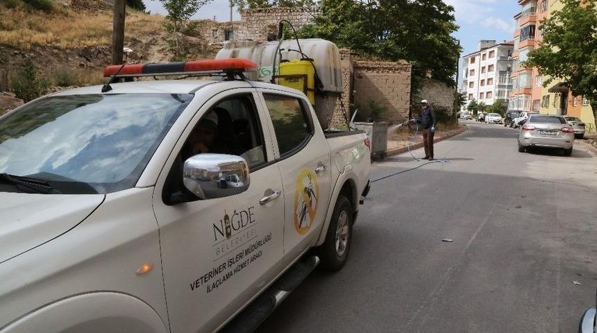 Niğde Belediyesi İla&ccedil;lama &Ccedil;alışmalarını S&uuml;rd&uuml;r&uuml;yor