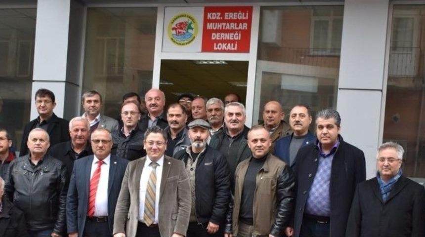 Kdz. Ereğli Tso Y&ouml;netiminden Muhtarlar Derneği&rsquo;ne Ziyaret