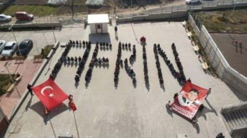 &Ouml;ğrencilerden Afrin&rsquo;deki Mehmet&ccedil;iğe Destek