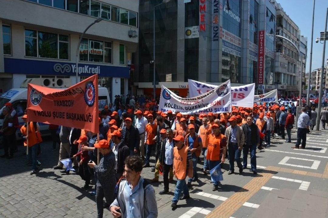 1 Mayıs Emek Ve Dayanışma G&uuml;n&uuml; Trabzon&rsquo;da Kutlandı