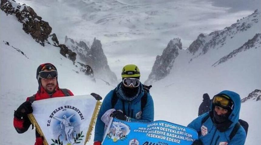 Efeler Belediyesi Erciyesi&rsquo;in Zirvesine &Ccedil;ıktı