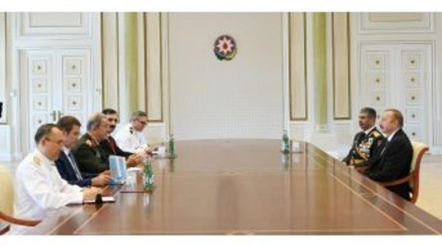 Azerbaycan Cumhurbaşkanı Aliyev Orgeneral Akar&rsquo;ı Kabul Etti