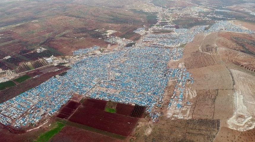 Roketlerin Vurduğu Atme Kampı Havadan G&ouml;r&uuml;nt&uuml;lendi
