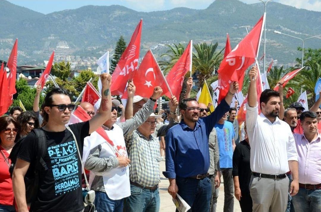 Alanya&rsquo;da 1 Mayıs Kutlamaları S&ouml;n&uuml;k Ge&ccedil;ti