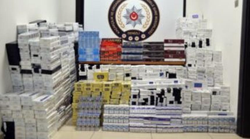 İplik &Ccedil;uvallarının Arasında 16 Bin 90 Paket Ka&ccedil;ak Sigara Ele Ge&ccedil;irildi