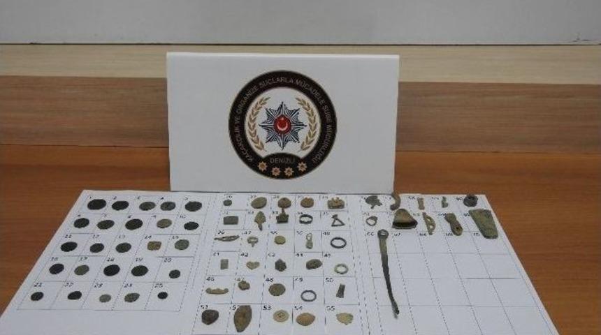 Denizli’de Tarihi Eser Kaçakçılarına Operasyon