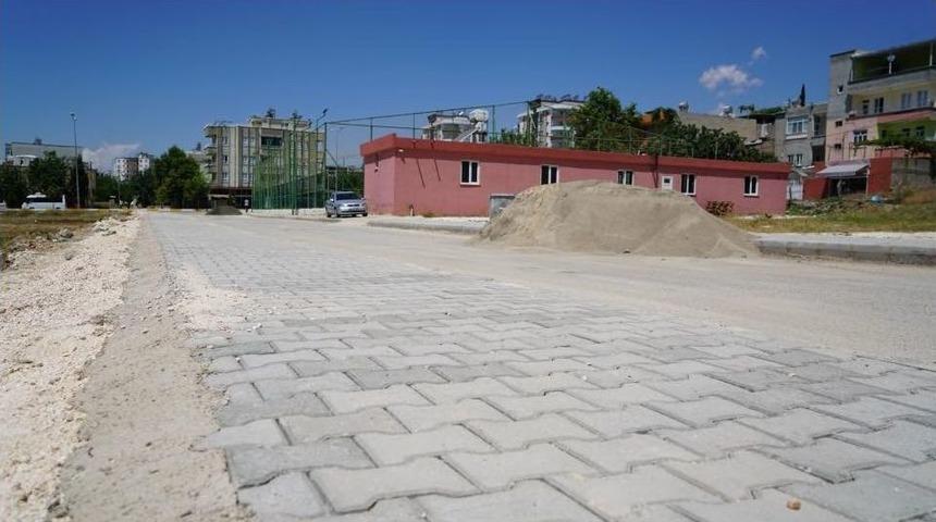 Kayalık Mahallesinde Kaldırım &Ccedil;alışması