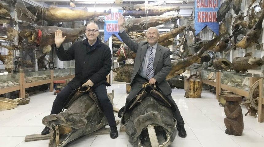 Spor Yorumcusu Haldun Doma&ccedil;&rsquo;tan T&uuml;rkiye Deniz Canlıları Balık&ccedil;ı Kenan M&uuml;zesi&rsquo;ne &Ouml;vg&uuml;