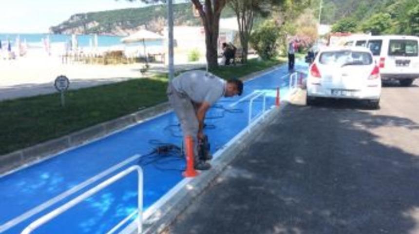 Bisiklet Yoluna G&uuml;venlik &Ouml;nlemi