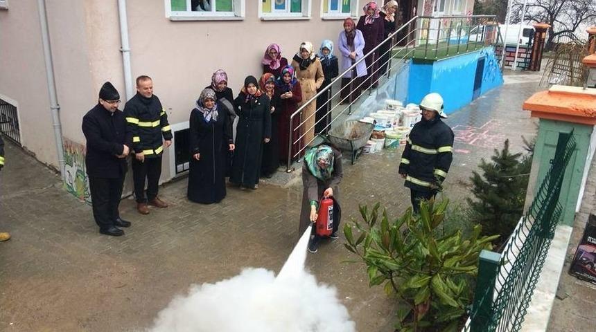 Belediye&rsquo;den Yangın Eğitimi Tatbikatı