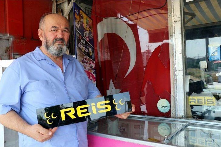 Türk Bayrağı İle ‘reis’ Yazısı Asılı Marketi Yakmaya Çalıştılar G1