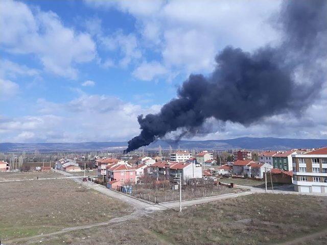Eskişehir’de Plastik Fabrikasında Yangın