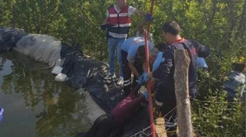 Sulama G&ouml;letine D&uuml;şen Kadın Hayatını Kaybetti