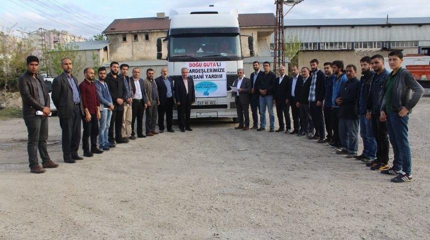 Van Sdi’den Doğu Guta’ya İki Tır Un