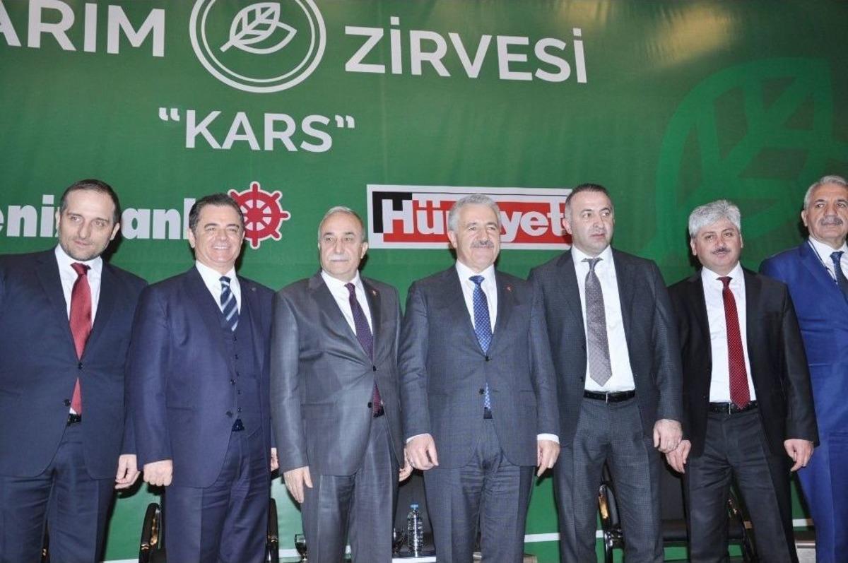 Kars&rsquo;ta Bakan Arslan Ve Bakan Fakıba&rsquo;nın Katımıyla Tarım Zirvesi Yapıldı