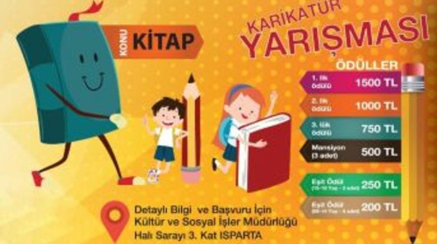 Isparta&rsquo;da &lsquo;kitap&rsquo; Konulu Karikat&uuml;r Yarışması