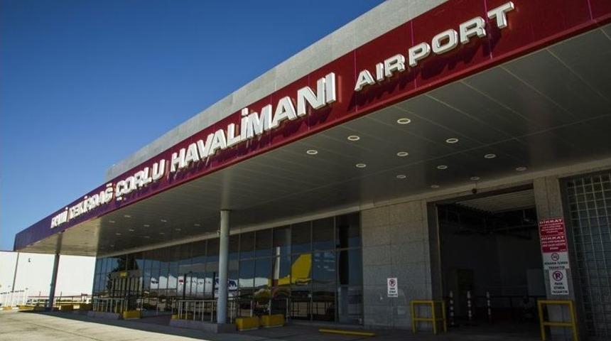 &Ccedil;orlu Havaalanında Bir Ayda 9 Bin 205 Yolcuya Hizmet Verildi