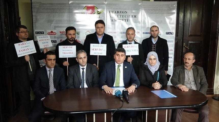 Trabzon&rsquo;da Hastane &Ccedil;alışanları Servis İstiyor