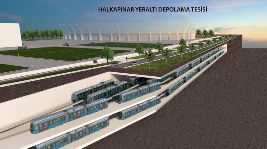 115 Metro Vagonu İçin 2 Katlı Yeraltı Otoparkı