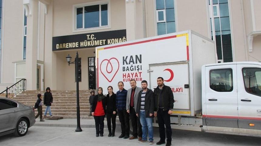 Darende&rsquo;de Kan Bağışına İlgi