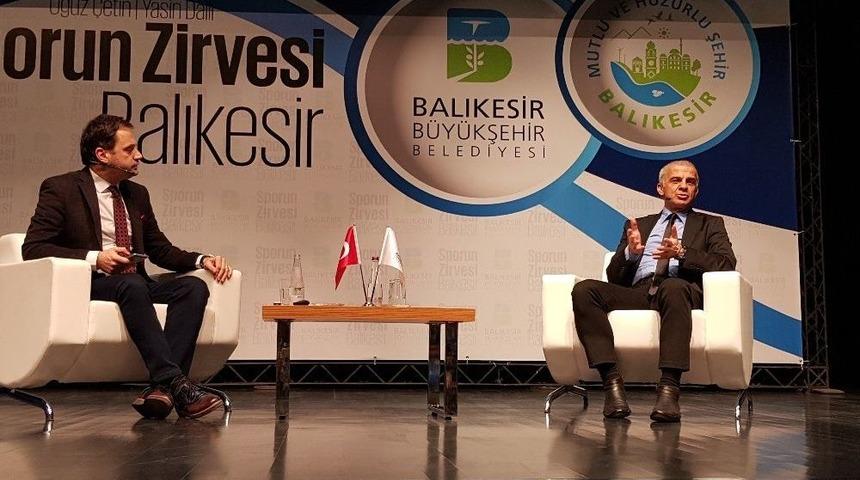 Balıkesir&rsquo;de "spor&rsquo;un Zirvesi" S&ouml;yleşisi