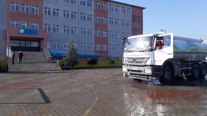 S&uuml;leymanpaşa Belediyesi Okulları Temizledi